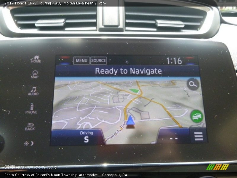Molten Lava Pearl / Ivory 2017 Honda CR-V Touring AWD