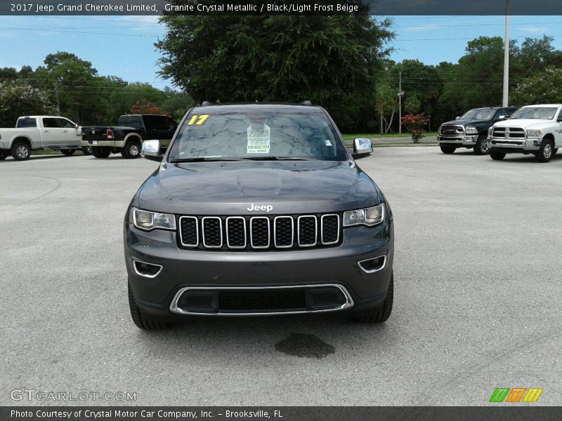 Granite Crystal Metallic / Black/Light Frost Beige 2017 Jeep Grand Cherokee Limited