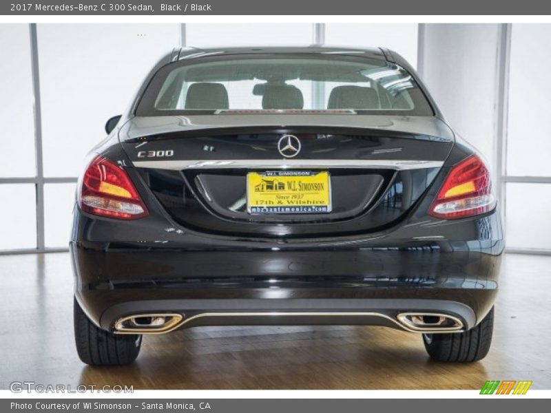 Black / Black 2017 Mercedes-Benz C 300 Sedan