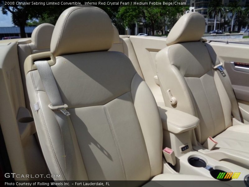 Inferno Red Crystal Pearl / Medium Pebble Beige/Cream 2008 Chrysler Sebring Limited Convertible