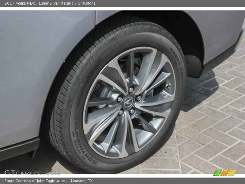 Lunar Silver Metallic / Graystone 2017 Acura MDX