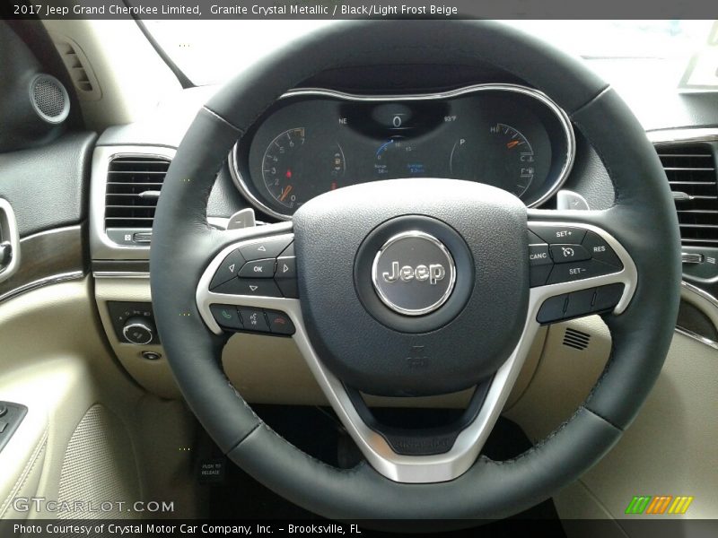 Granite Crystal Metallic / Black/Light Frost Beige 2017 Jeep Grand Cherokee Limited