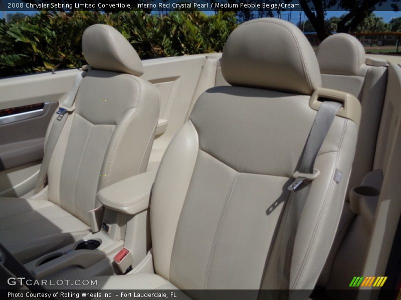 Inferno Red Crystal Pearl / Medium Pebble Beige/Cream 2008 Chrysler Sebring Limited Convertible
