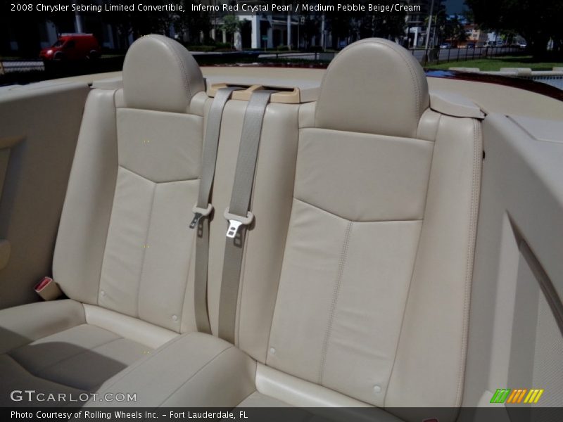 Inferno Red Crystal Pearl / Medium Pebble Beige/Cream 2008 Chrysler Sebring Limited Convertible