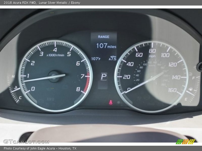 Lunar Silver Metallic / Ebony 2018 Acura RDX FWD
