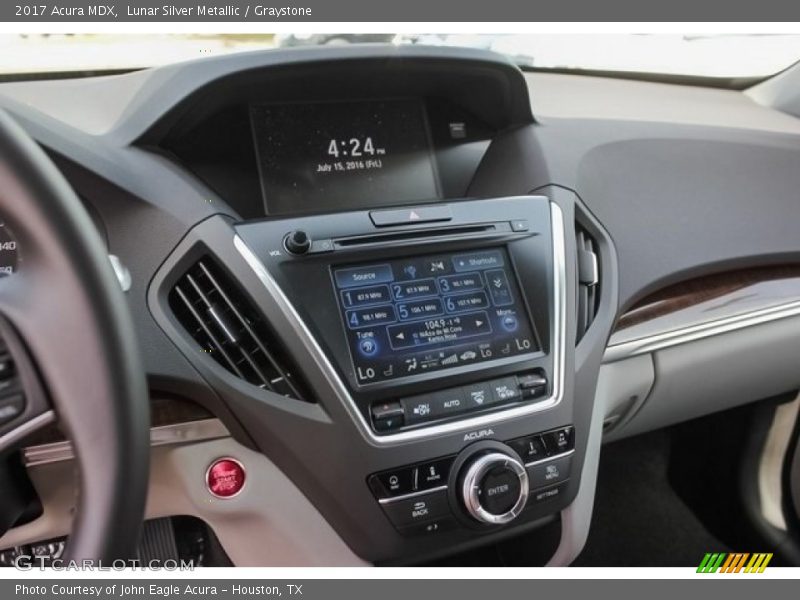 Lunar Silver Metallic / Graystone 2017 Acura MDX