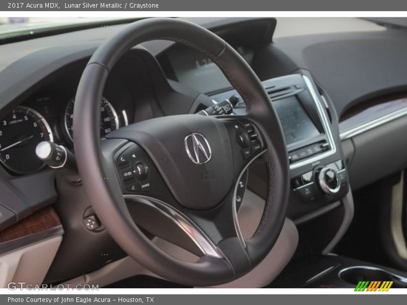 Lunar Silver Metallic / Graystone 2017 Acura MDX