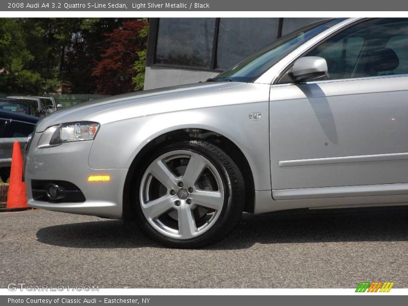Light Silver Metallic / Black 2008 Audi A4 3.2 Quattro S-Line Sedan