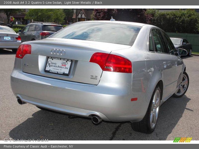 Light Silver Metallic / Black 2008 Audi A4 3.2 Quattro S-Line Sedan