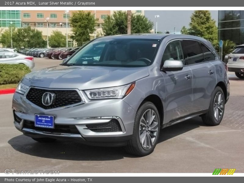 Lunar Silver Metallic / Graystone 2017 Acura MDX