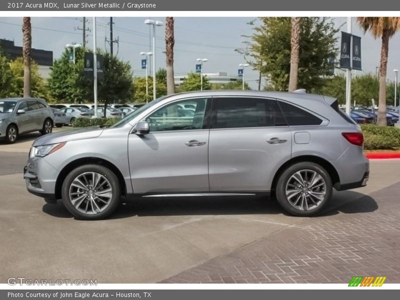 Lunar Silver Metallic / Graystone 2017 Acura MDX