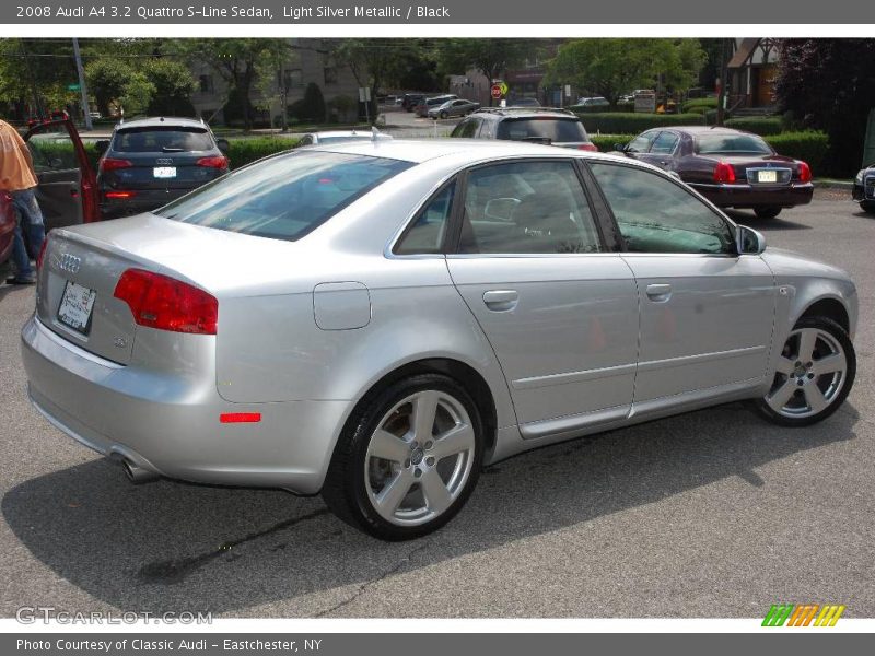 Light Silver Metallic / Black 2008 Audi A4 3.2 Quattro S-Line Sedan