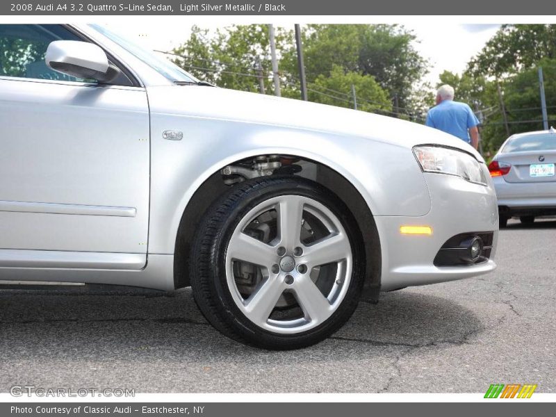 Light Silver Metallic / Black 2008 Audi A4 3.2 Quattro S-Line Sedan