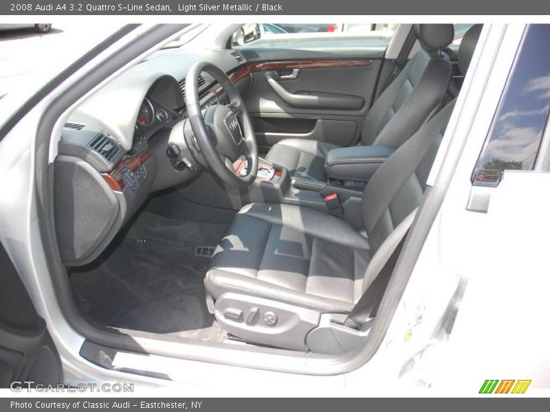 Light Silver Metallic / Black 2008 Audi A4 3.2 Quattro S-Line Sedan