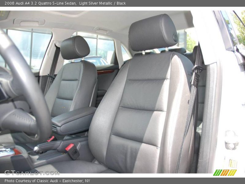 Light Silver Metallic / Black 2008 Audi A4 3.2 Quattro S-Line Sedan