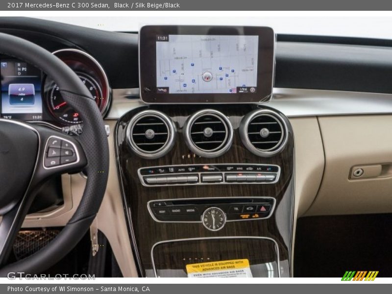 Black / Silk Beige/Black 2017 Mercedes-Benz C 300 Sedan