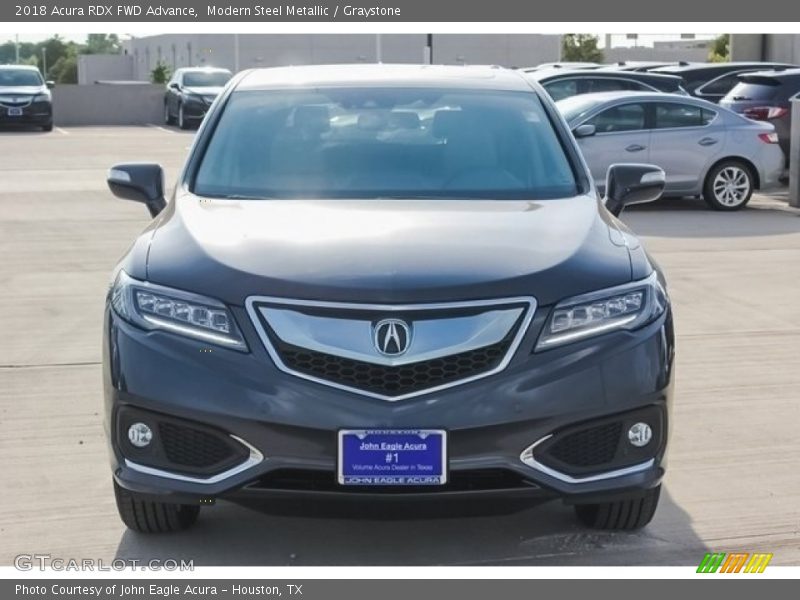 Modern Steel Metallic / Graystone 2018 Acura RDX FWD Advance