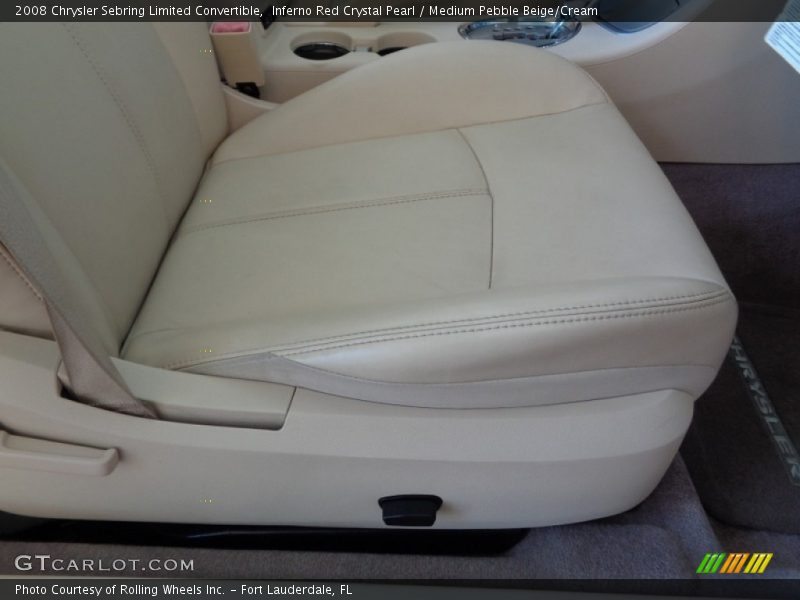 Inferno Red Crystal Pearl / Medium Pebble Beige/Cream 2008 Chrysler Sebring Limited Convertible