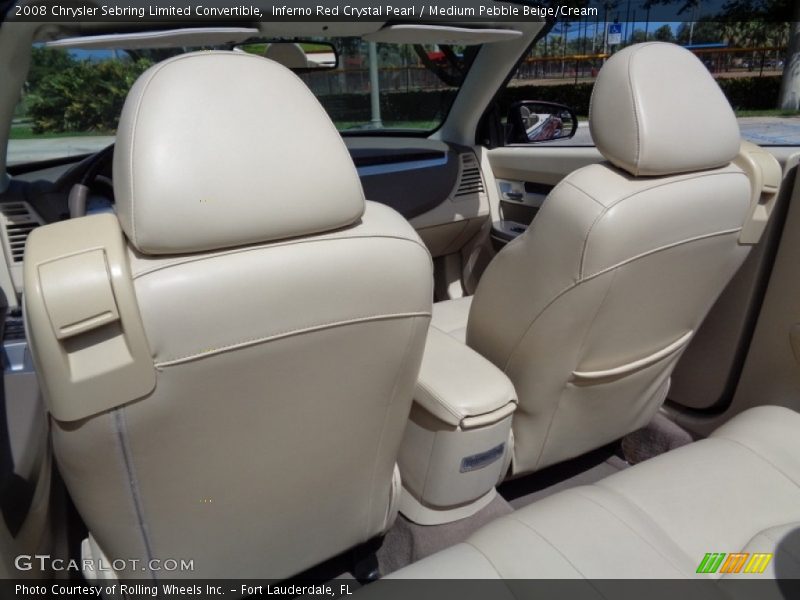 Inferno Red Crystal Pearl / Medium Pebble Beige/Cream 2008 Chrysler Sebring Limited Convertible