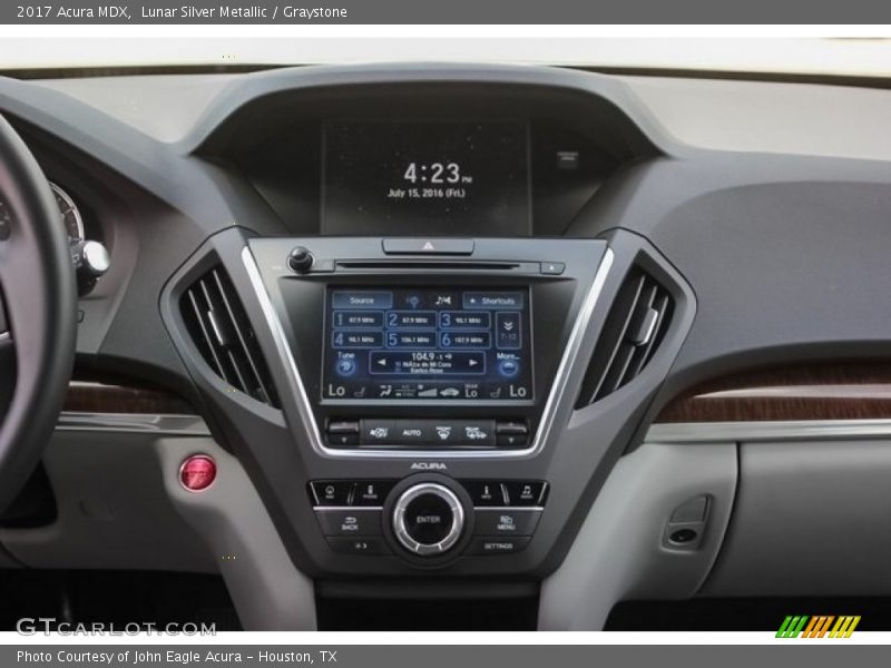 Lunar Silver Metallic / Graystone 2017 Acura MDX