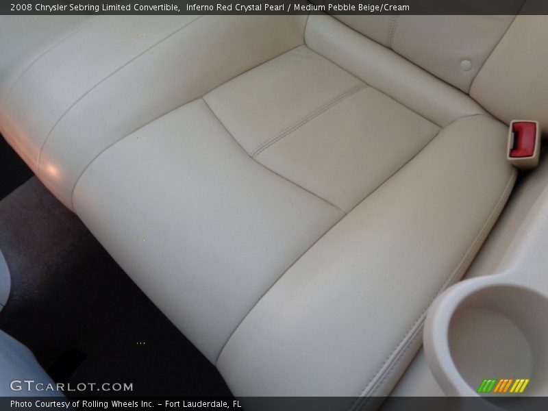 Inferno Red Crystal Pearl / Medium Pebble Beige/Cream 2008 Chrysler Sebring Limited Convertible