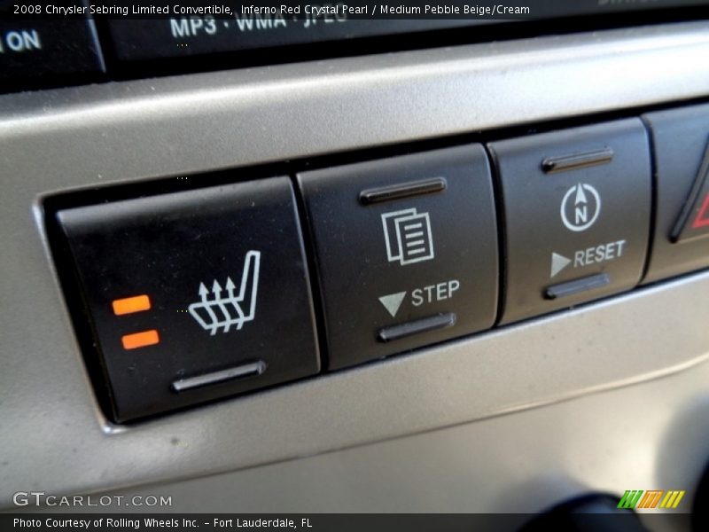 Inferno Red Crystal Pearl / Medium Pebble Beige/Cream 2008 Chrysler Sebring Limited Convertible