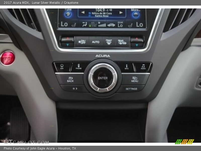 Lunar Silver Metallic / Graystone 2017 Acura MDX