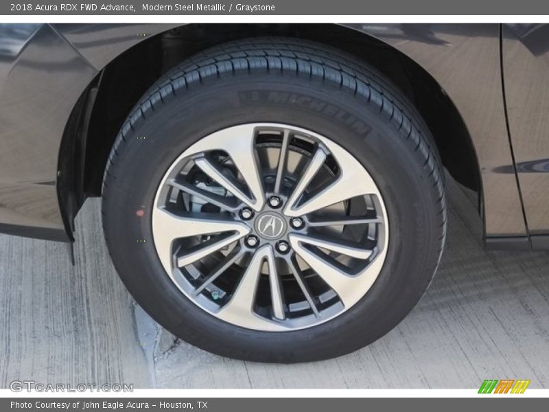 Modern Steel Metallic / Graystone 2018 Acura RDX FWD Advance