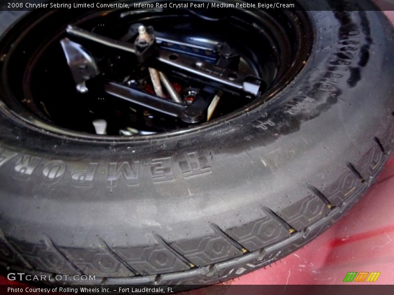 Inferno Red Crystal Pearl / Medium Pebble Beige/Cream 2008 Chrysler Sebring Limited Convertible