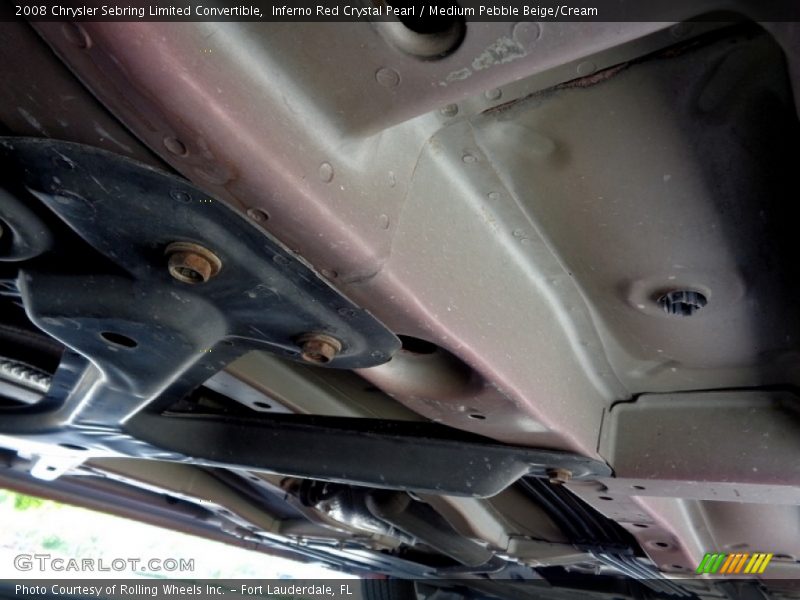 Inferno Red Crystal Pearl / Medium Pebble Beige/Cream 2008 Chrysler Sebring Limited Convertible