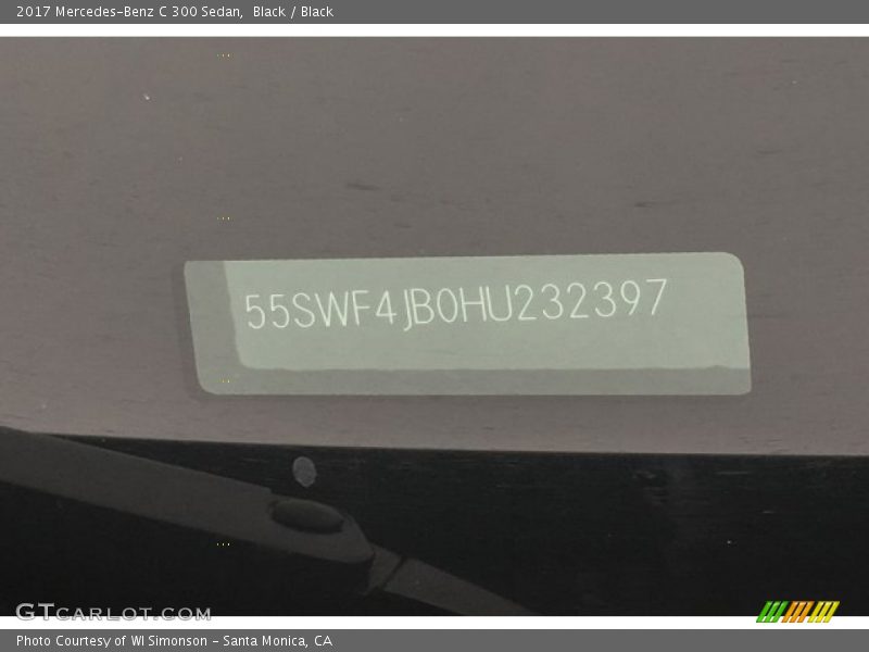 Black / Black 2017 Mercedes-Benz C 300 Sedan