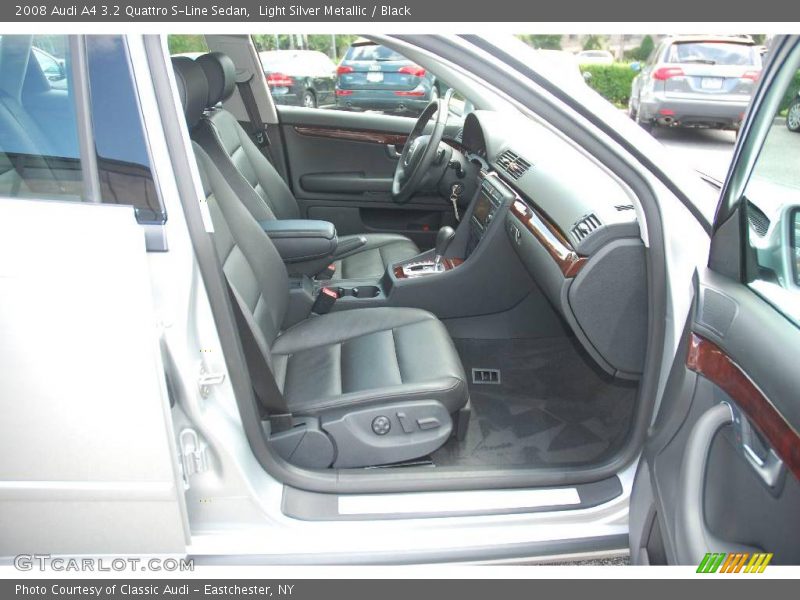 Light Silver Metallic / Black 2008 Audi A4 3.2 Quattro S-Line Sedan