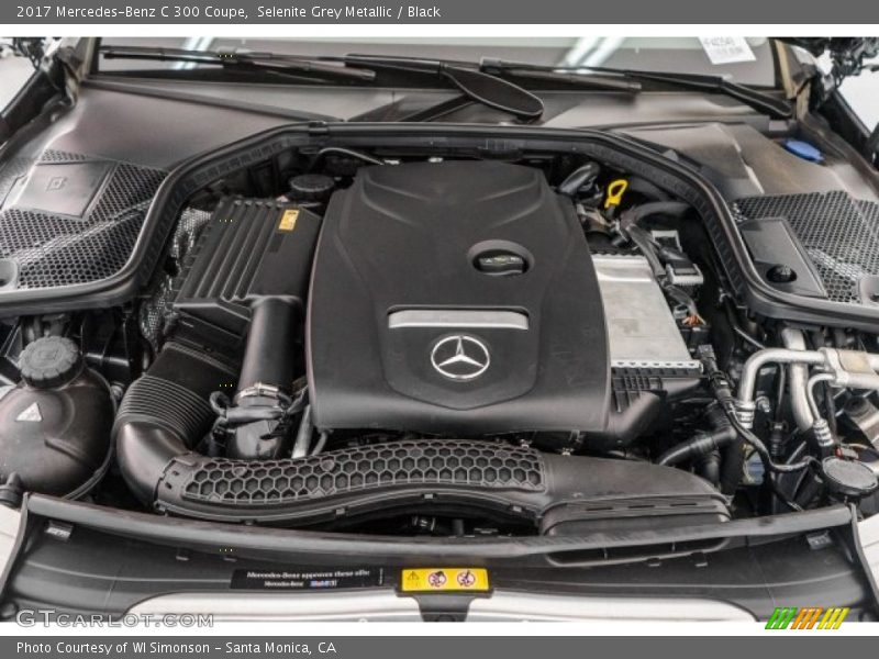 Selenite Grey Metallic / Black 2017 Mercedes-Benz C 300 Coupe