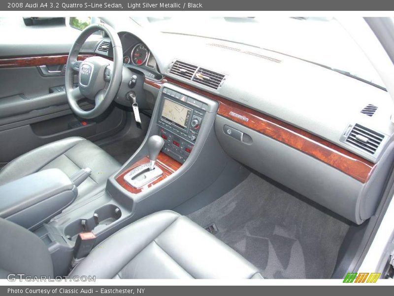Light Silver Metallic / Black 2008 Audi A4 3.2 Quattro S-Line Sedan