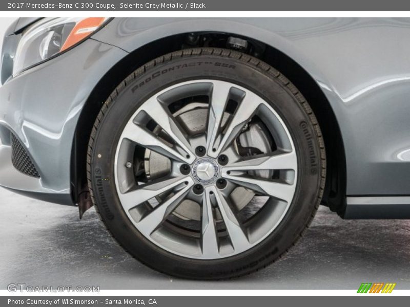 Selenite Grey Metallic / Black 2017 Mercedes-Benz C 300 Coupe