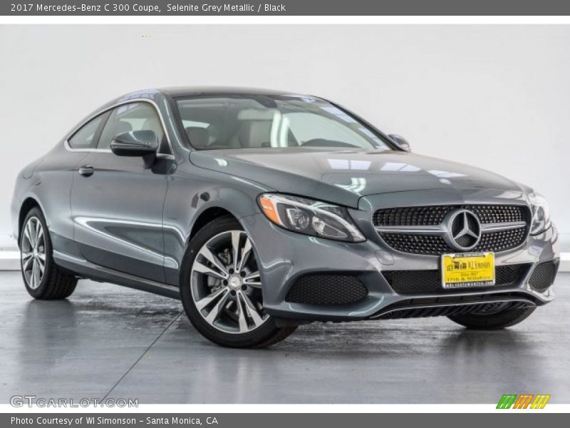 Selenite Grey Metallic / Black 2017 Mercedes-Benz C 300 Coupe
