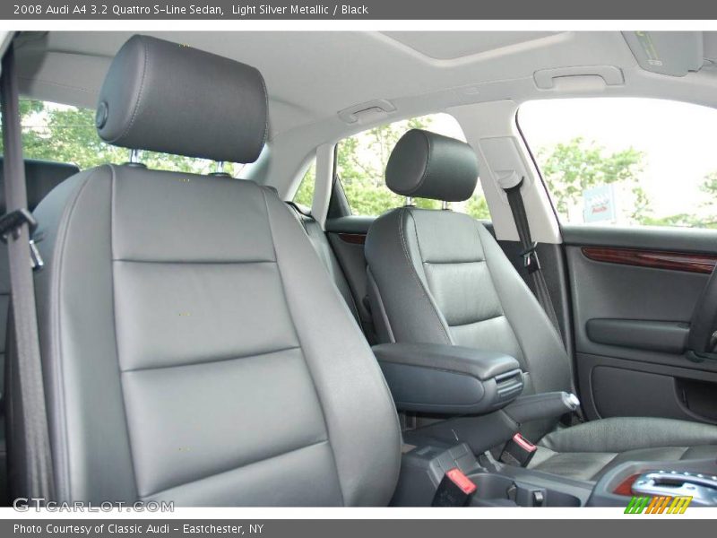 Light Silver Metallic / Black 2008 Audi A4 3.2 Quattro S-Line Sedan