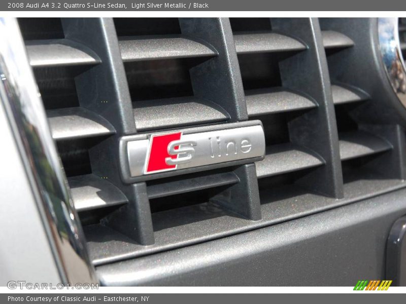 Light Silver Metallic / Black 2008 Audi A4 3.2 Quattro S-Line Sedan