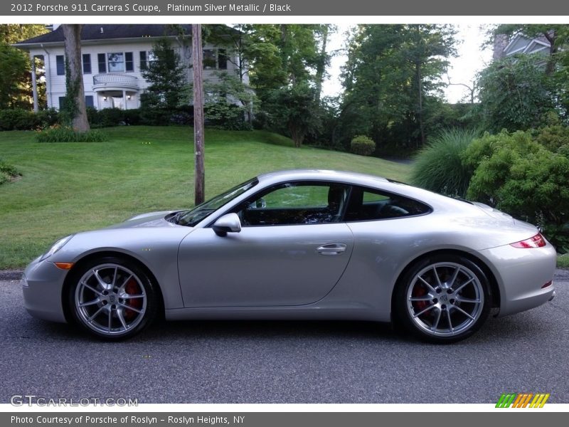 Platinum Silver Metallic / Black 2012 Porsche 911 Carrera S Coupe