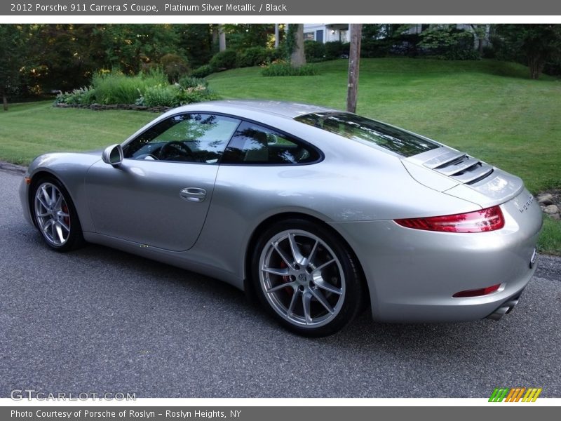 Platinum Silver Metallic / Black 2012 Porsche 911 Carrera S Coupe