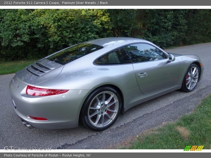Platinum Silver Metallic / Black 2012 Porsche 911 Carrera S Coupe