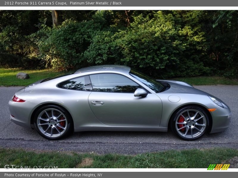 Platinum Silver Metallic / Black 2012 Porsche 911 Carrera S Coupe