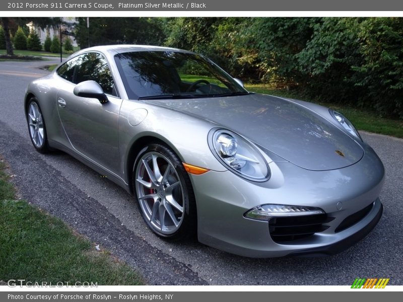 Platinum Silver Metallic / Black 2012 Porsche 911 Carrera S Coupe