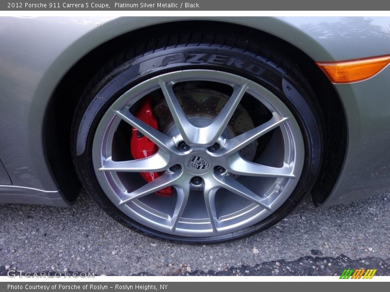 Platinum Silver Metallic / Black 2012 Porsche 911 Carrera S Coupe