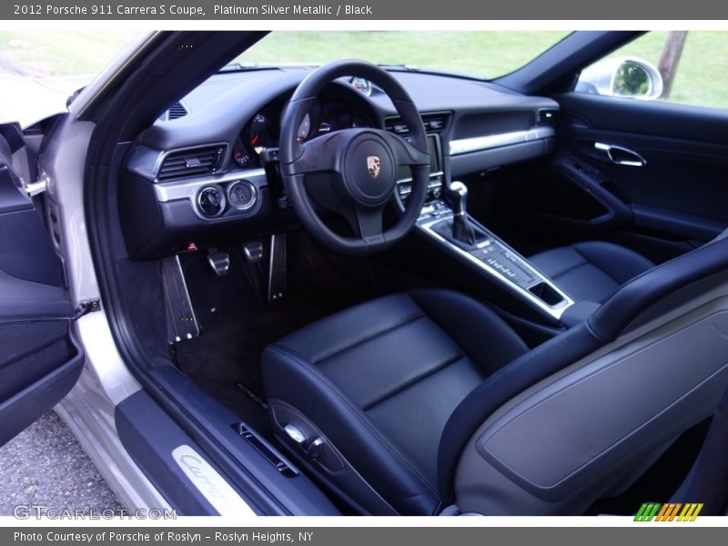 Platinum Silver Metallic / Black 2012 Porsche 911 Carrera S Coupe
