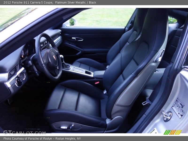 Platinum Silver Metallic / Black 2012 Porsche 911 Carrera S Coupe