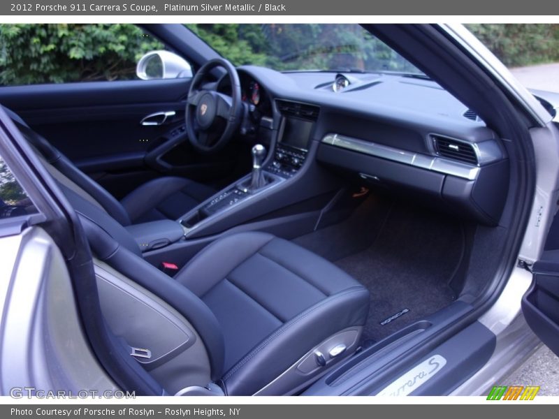 Platinum Silver Metallic / Black 2012 Porsche 911 Carrera S Coupe