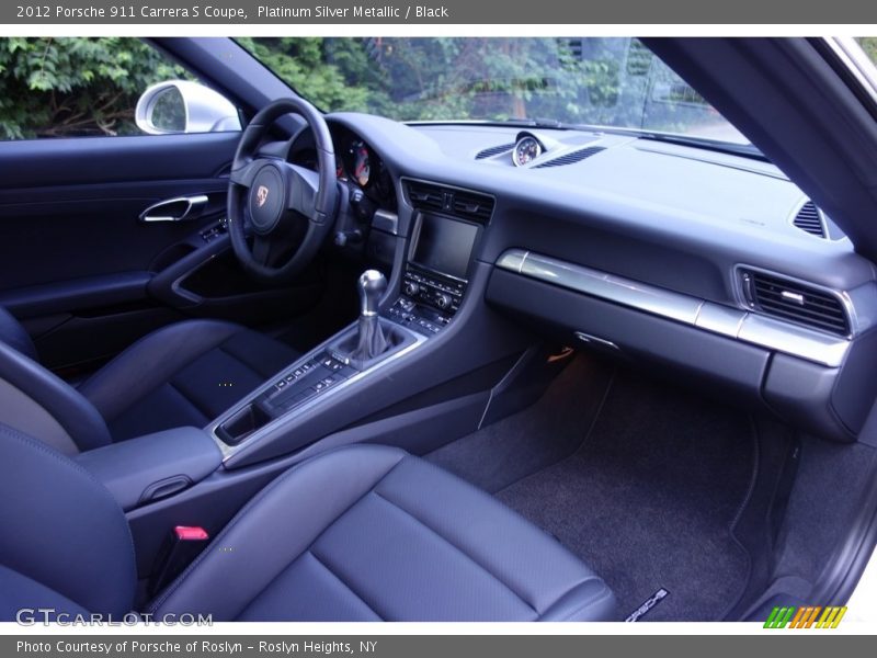 Platinum Silver Metallic / Black 2012 Porsche 911 Carrera S Coupe