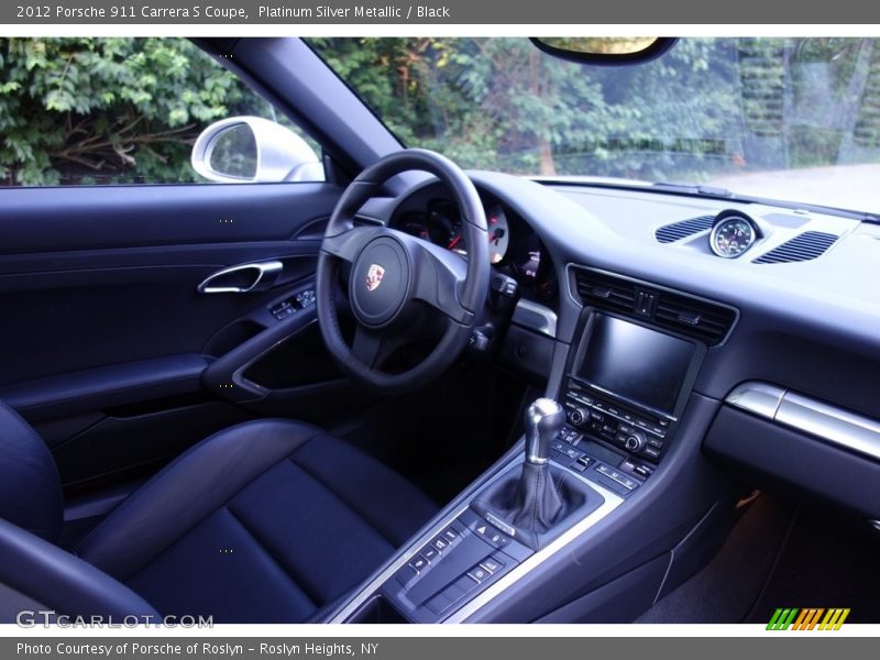Platinum Silver Metallic / Black 2012 Porsche 911 Carrera S Coupe