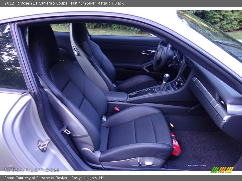 Platinum Silver Metallic / Black 2012 Porsche 911 Carrera S Coupe